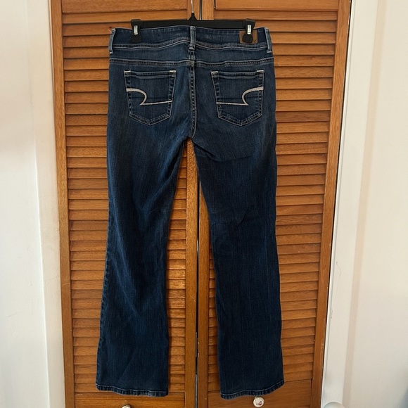 American Eagle Women’s Original Boot Stretch Blue Denim Jeans Sz 6 - Picture 5 of 7